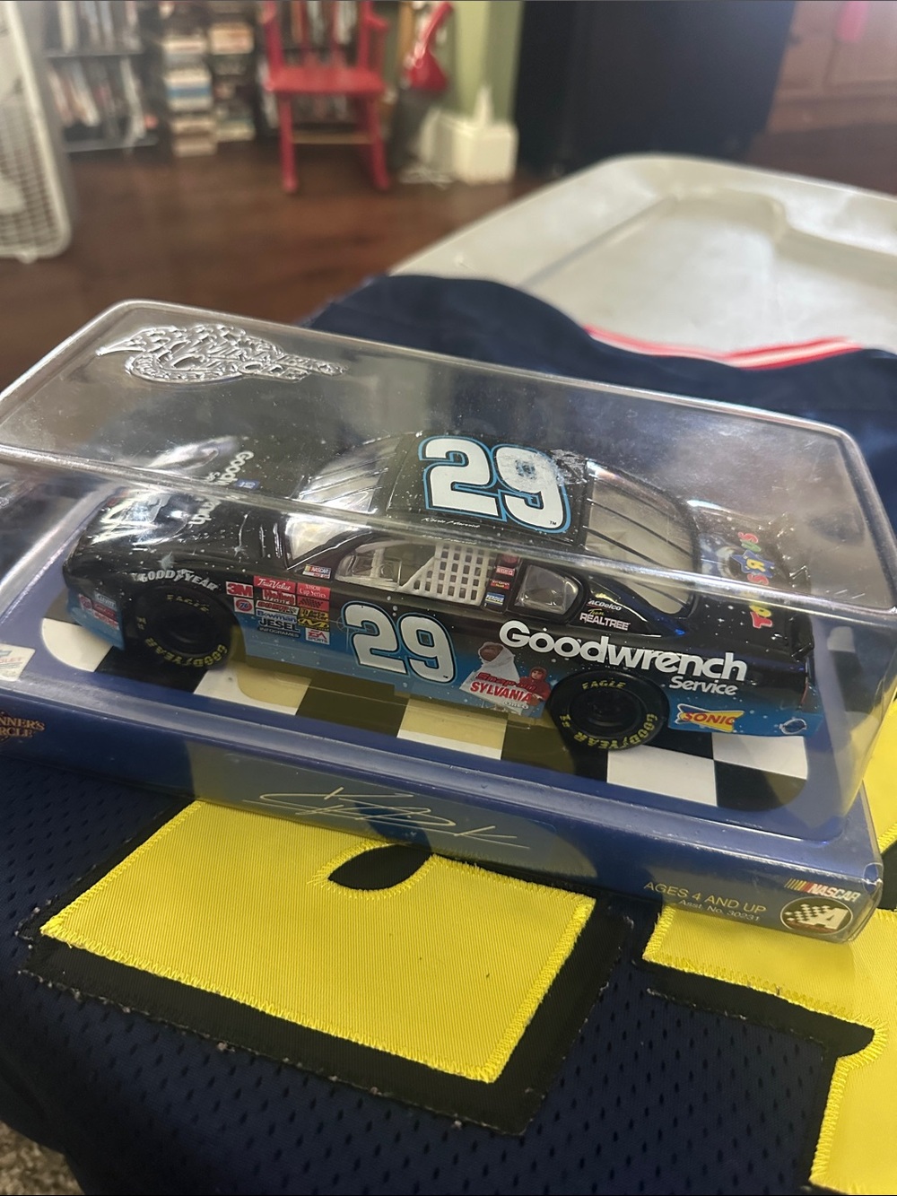 Nascar Goodwrench No. 29 Black & Light Blue Die-Cast Race Car